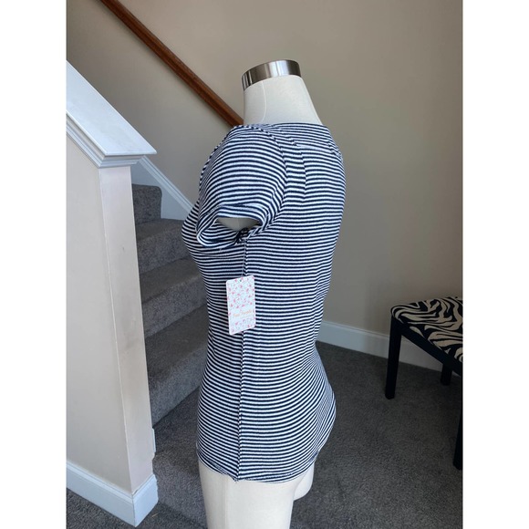 NWT--Free People Ahoy boat neck striped tee, size small - Picture 3 of 7